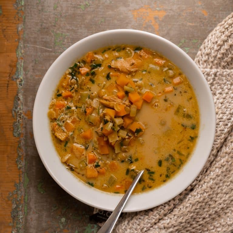 Roasted Chicken & Spiced Vegetable Soup - Tom Aikens