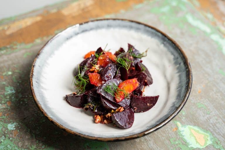 BAKED BEETS WITH ORANGE, BASIL & WALNUTS - Tom Aikens