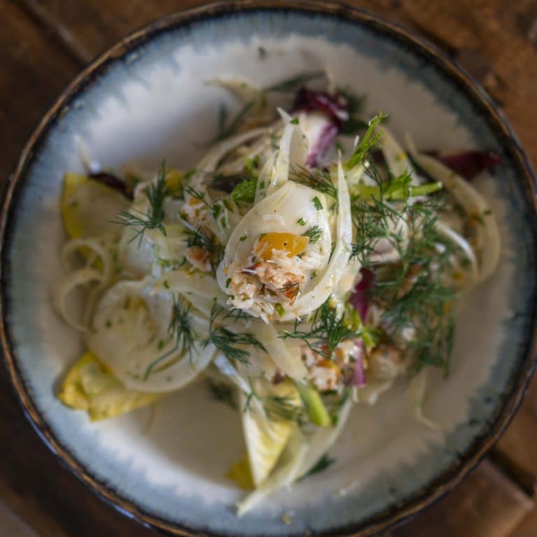 Crab Salad with Fennel and Orange Vinaigrette - Tom Aikens