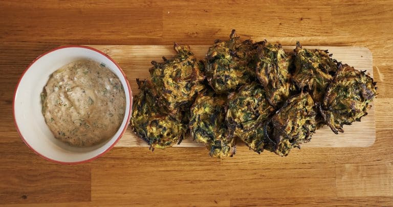 Oven-Baked Bhajis with Paprika-Strained Yogurt - Tom Aikens
