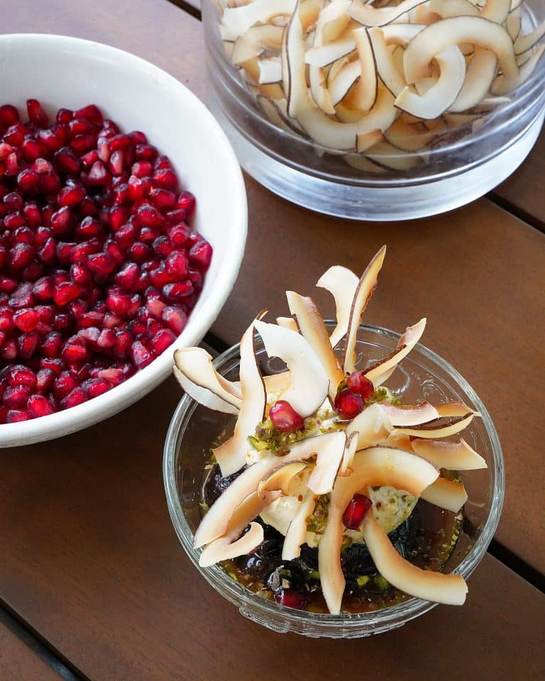 Poached Prunes with Turmeric Yogurt - Tom Aikens